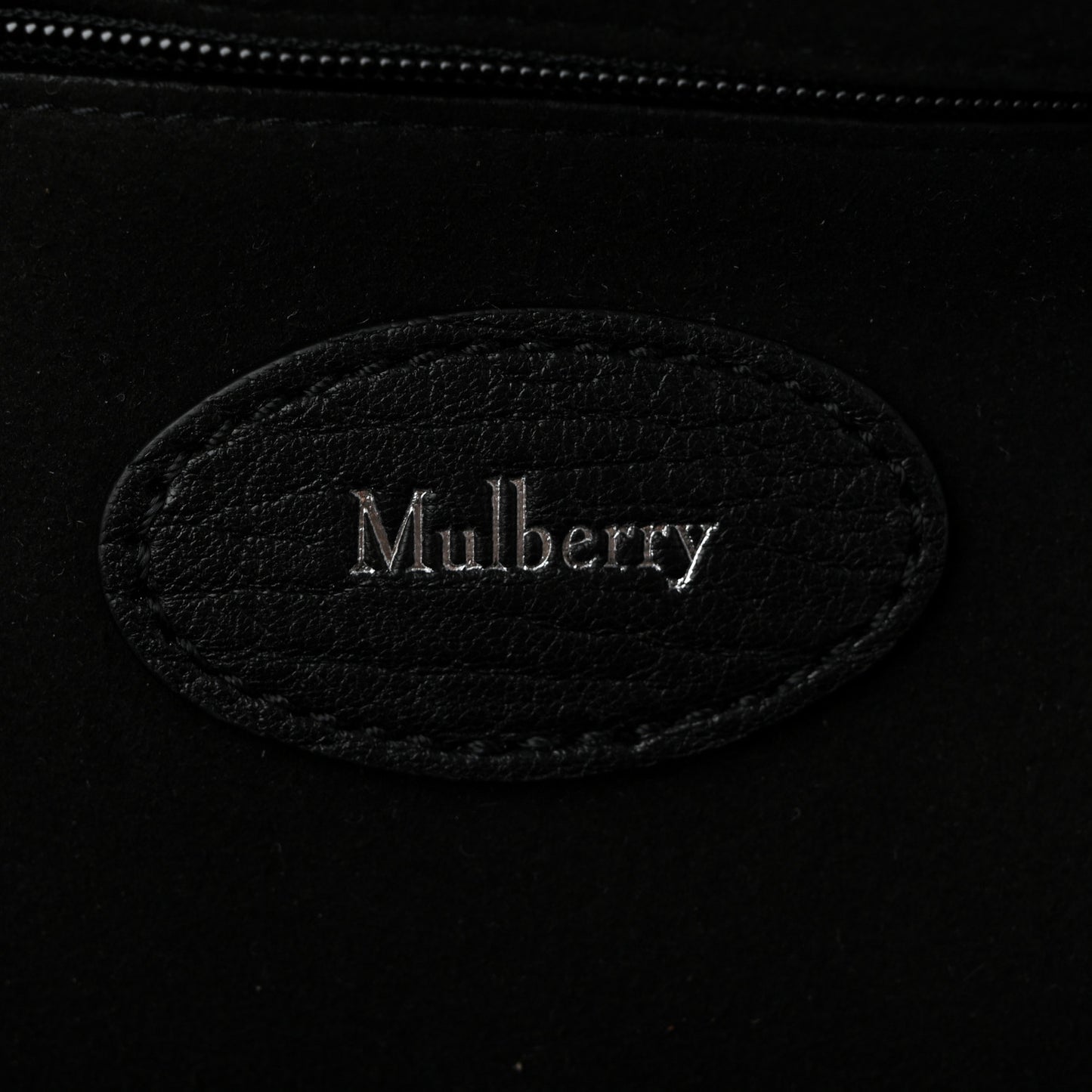 Natural Grain Small Bayswater Satchel Black