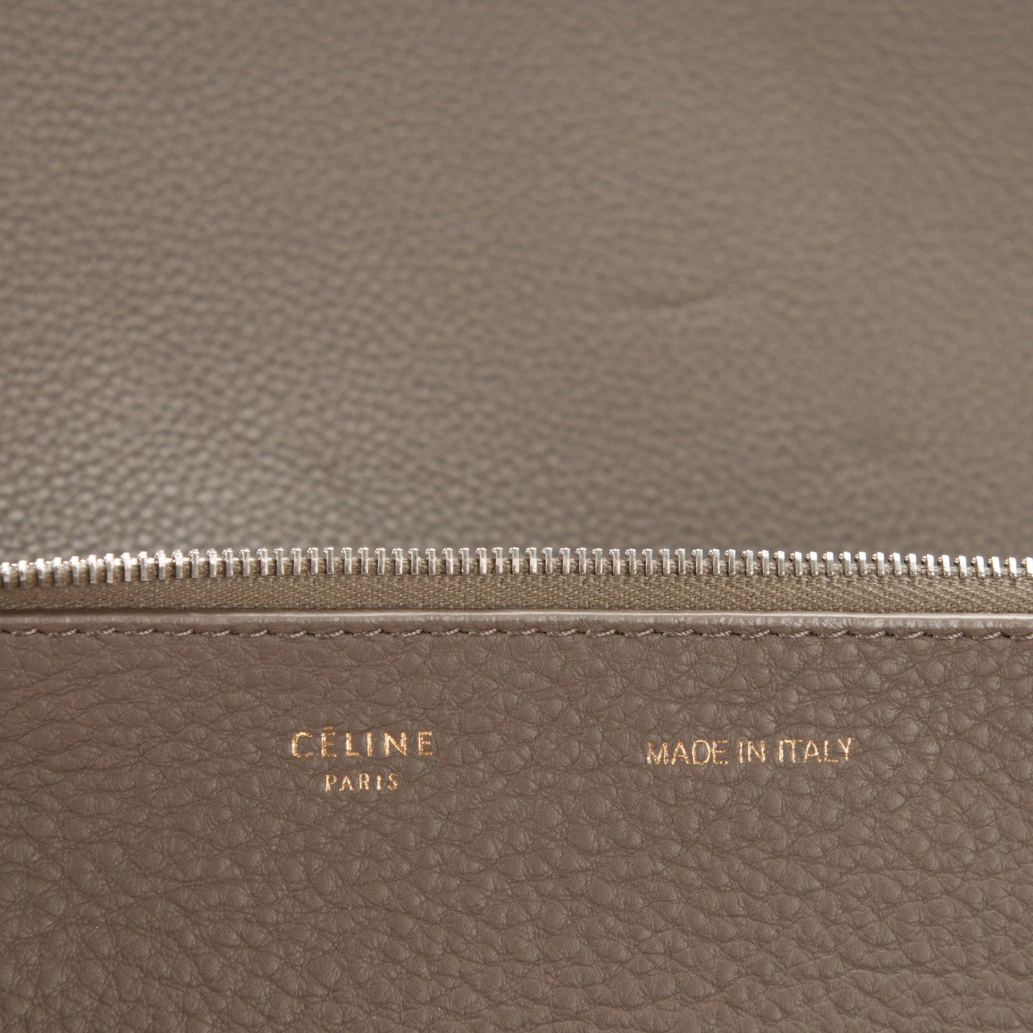 Celine Soft Grained Calfskin Medium Phantom Luggage Cabas Souris 6 of 7