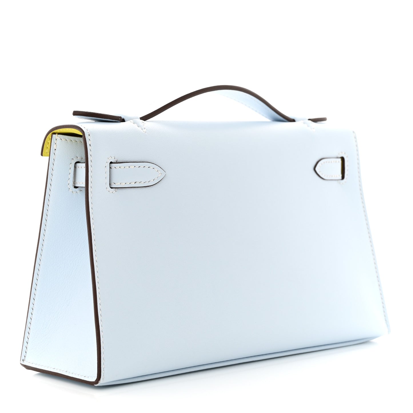 Swift Horseshoe Kelly Pochette Clutch Bleu Brume Lime