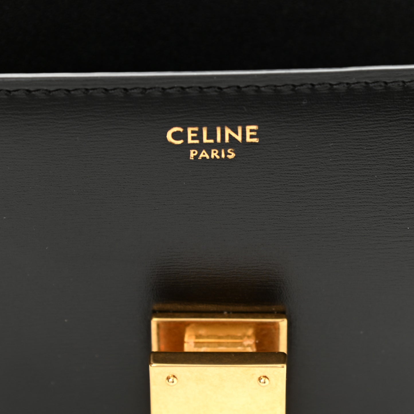 Box Calfskin Teen Classic Box Flap Bag Black