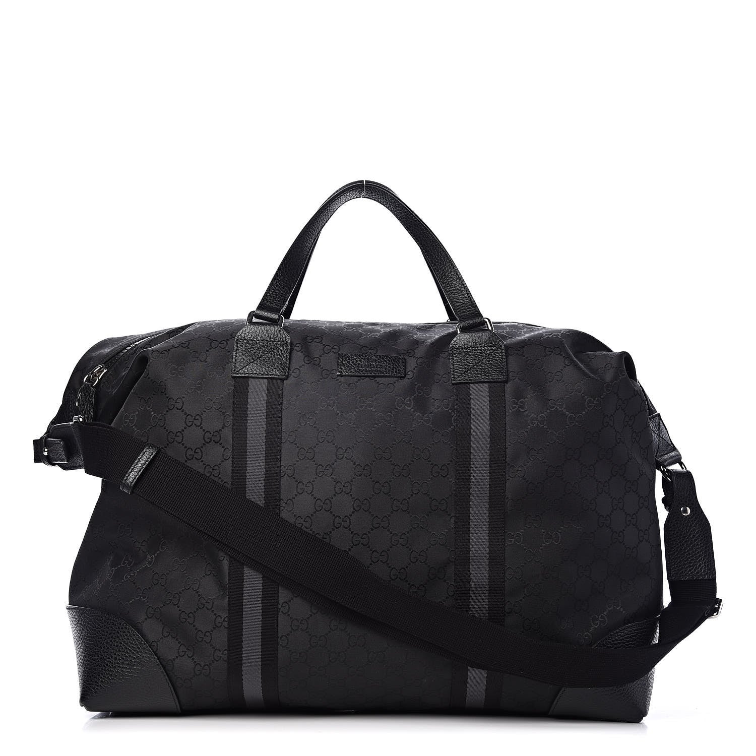 Gucci Nylon Monogram XL Duffle Bag Black 1 of 12