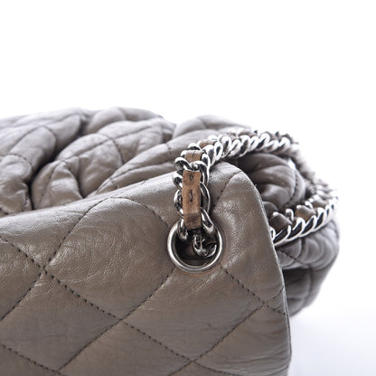 Chanel Washed Lambskin Quilted Large Chain Around Messenger Taupe 11 of 12