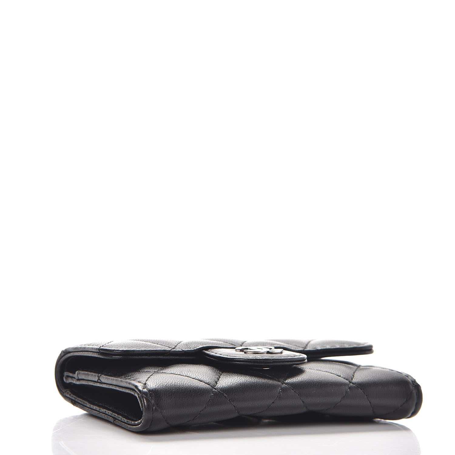 Chanel Lambskin Quilted Flap Card Holder Black 4 of 10