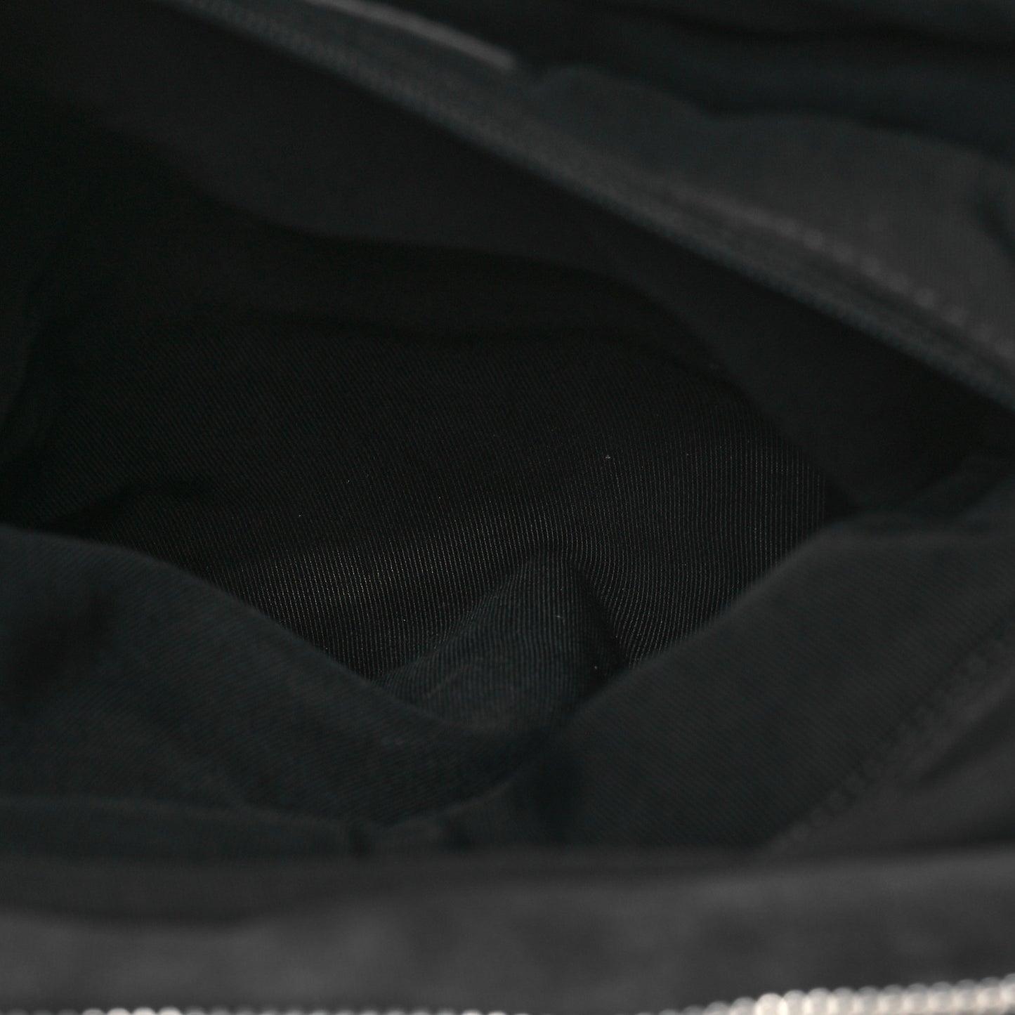 Aged Calfskin Chevron Large Soft Bowling Bag Black