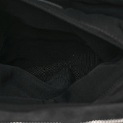 Chanel Aged Calfskin Chevron Large Soft Bowling Bag Black 7 of 17