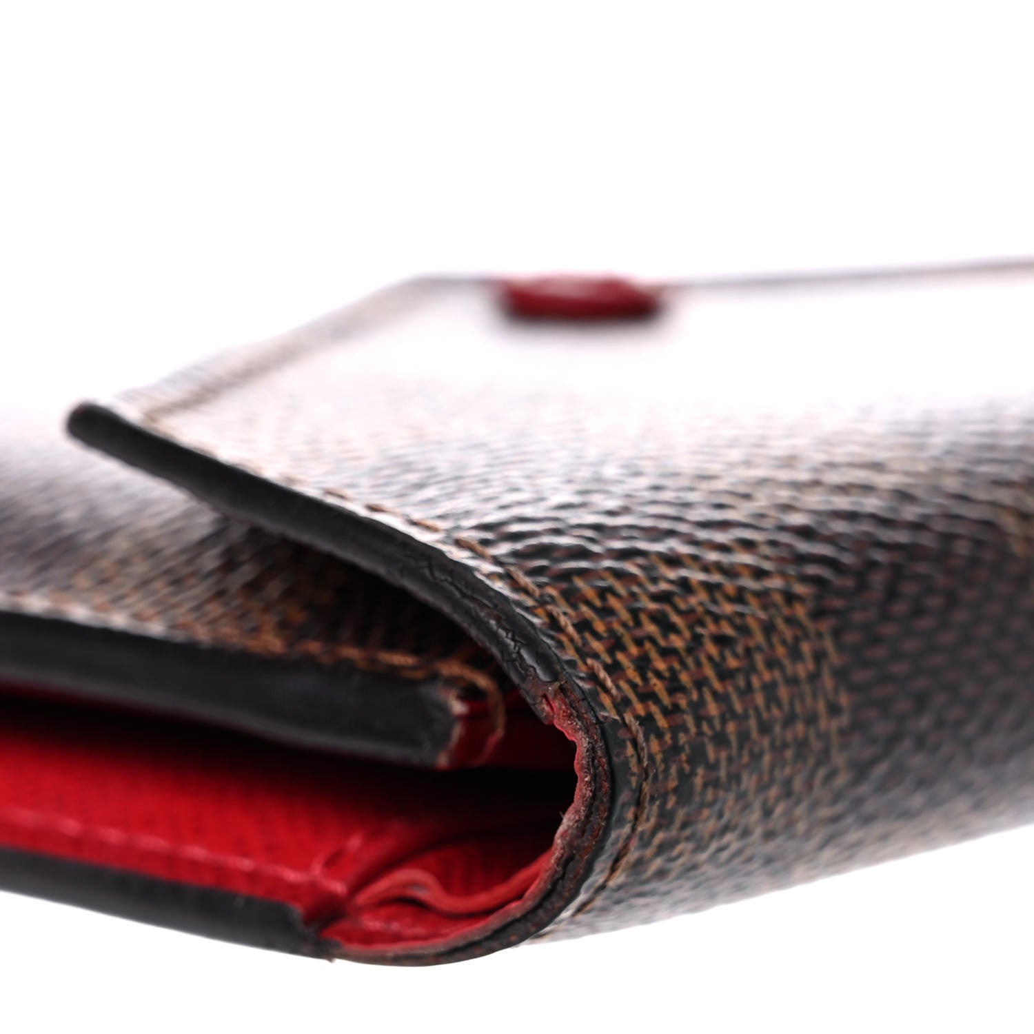Louis Vuitton Damier Ebene Victorine Wallet Red 11 of 18