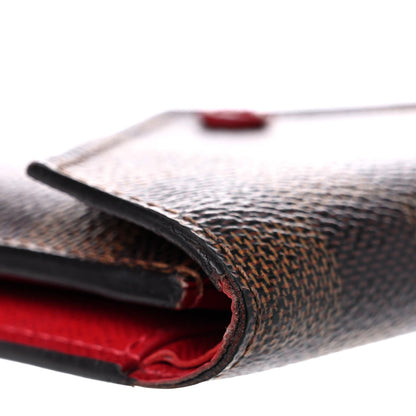 Louis Vuitton Damier Ebene Victorine Wallet Red 11 of 18