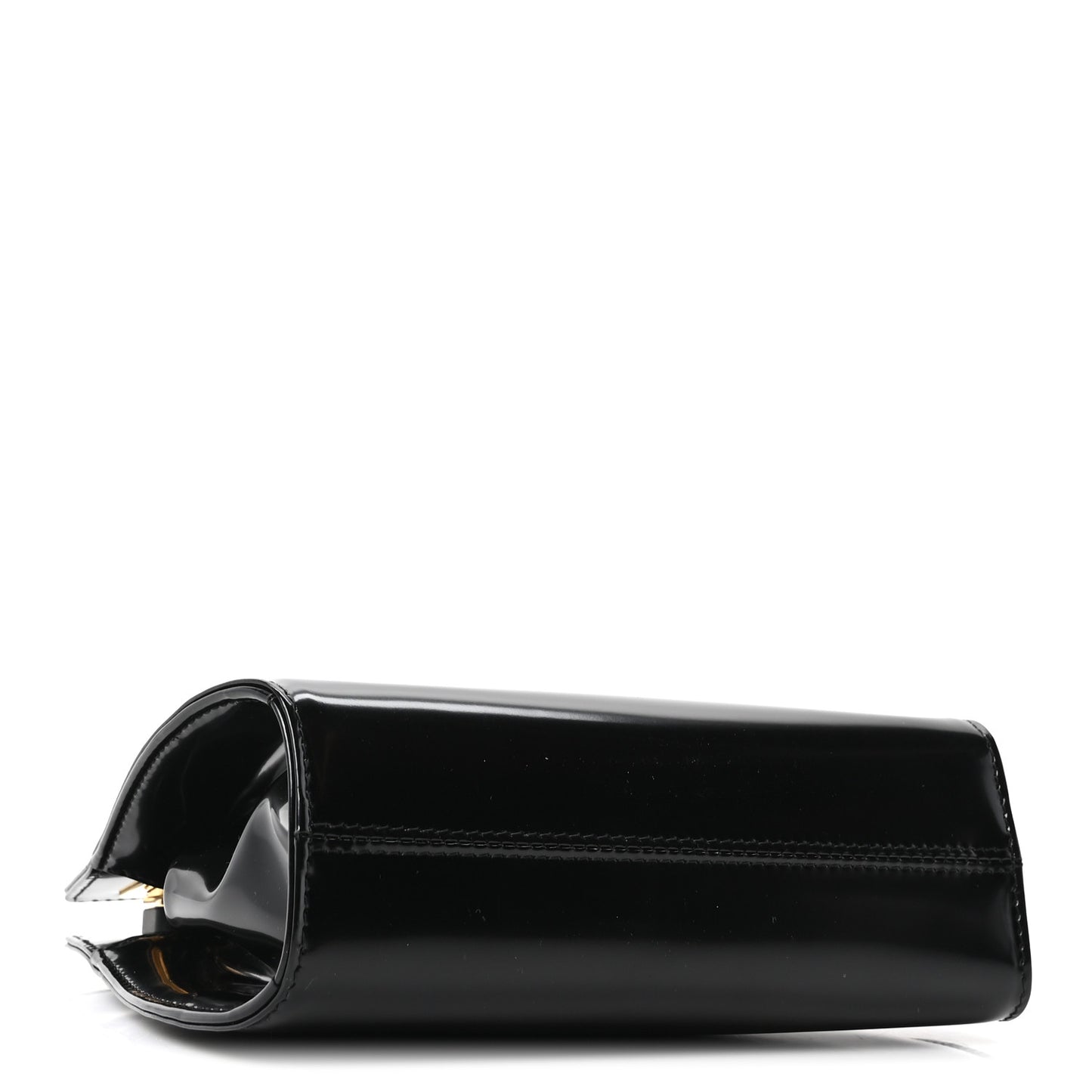 Brushed Calfskin Mini Wanda Top Handle Bag Black