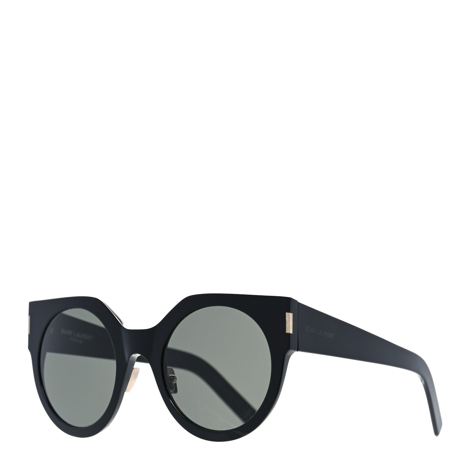 Saint Laurent Acetate Sunglasses SL 185 Slim Black 1 of 8