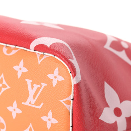 Louis Vuitton Monogram Giant Neverfull MM Rouge 9 of 13