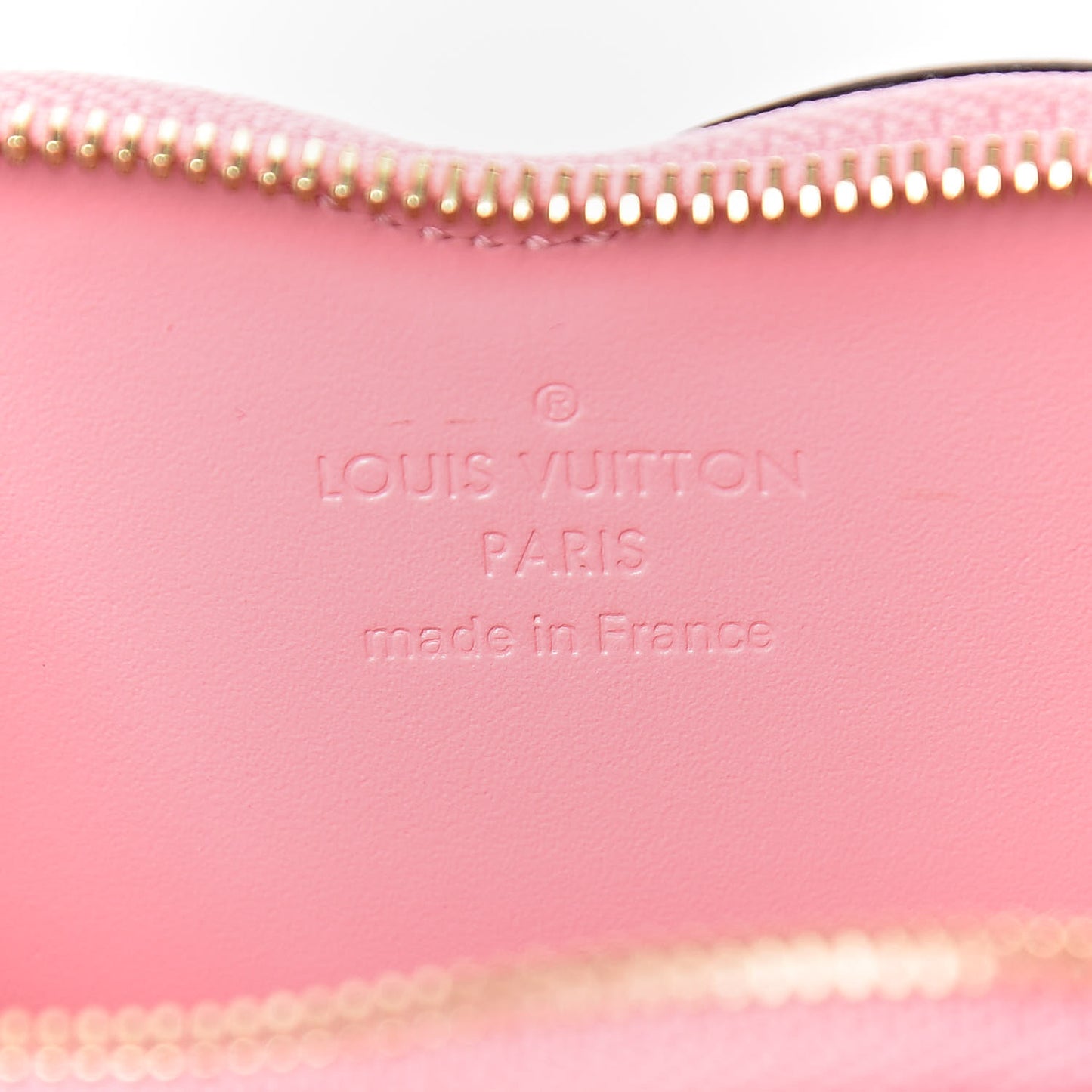 Vernis Gradient Love Lock Heart Coin Purse Pink White
