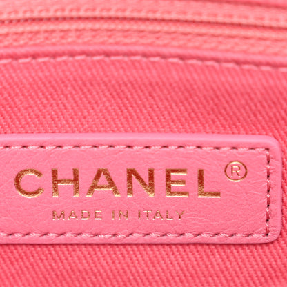 Chanel Caviar Lizard Embossed Quilted Mini Coco Handle Flap Pink 6 of 10