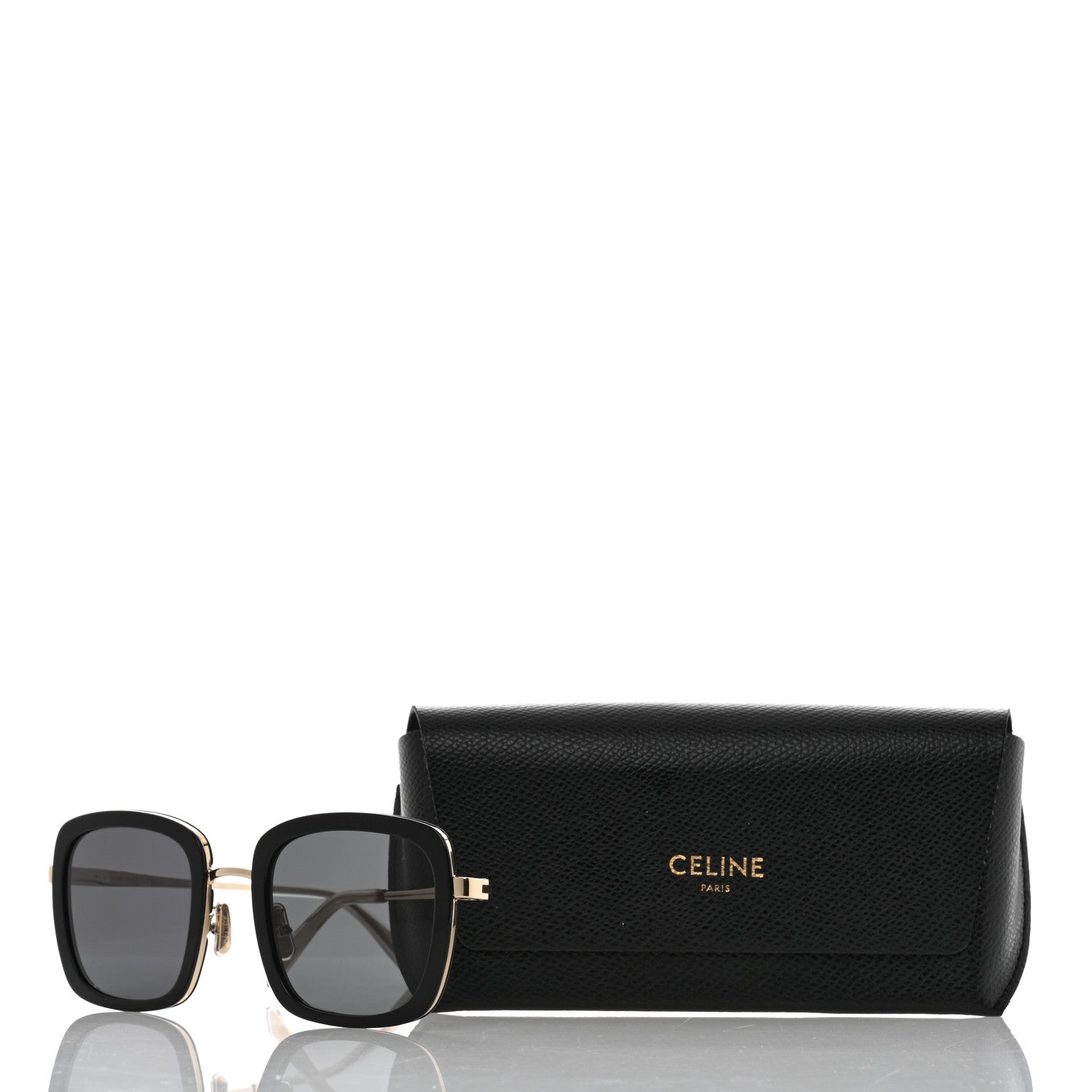 Celine Oversized Square Metal Sunglasses CL40202U Black 7 of 7