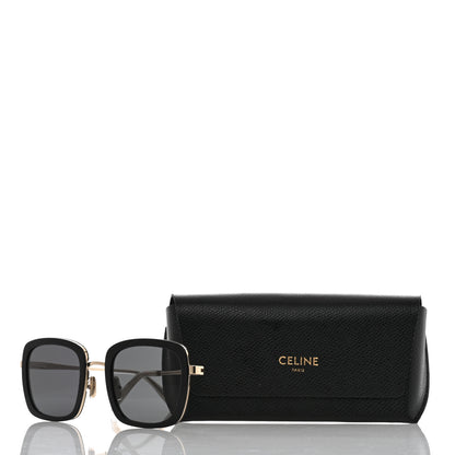 Celine Oversized Square Metal Sunglasses CL40202U Black 7 of 7