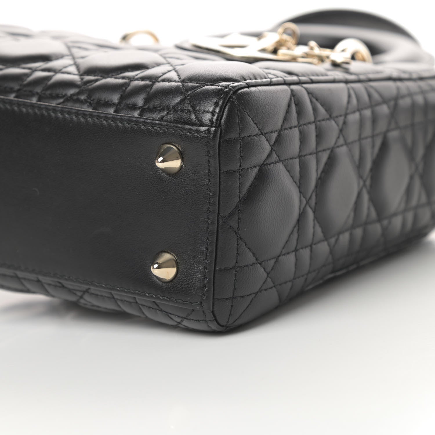Christian Dior Lambskin Cannage Small My ABCDior Lady Dior Black 10 of 13