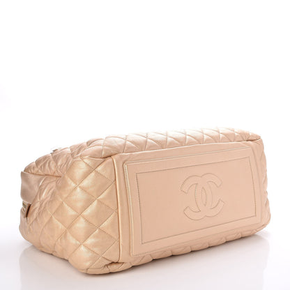 Chanel Lambskin COCO Cocoon Bowler Light Gold 4 of 7