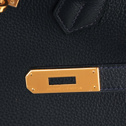 Hermes Togo Birkin 35 Bleu Ocean 9 of 25