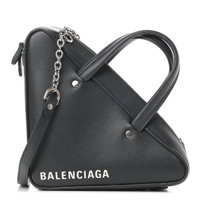 Balenciaga Calfskin XS Triangle Chain Duffle Black 1 of 14