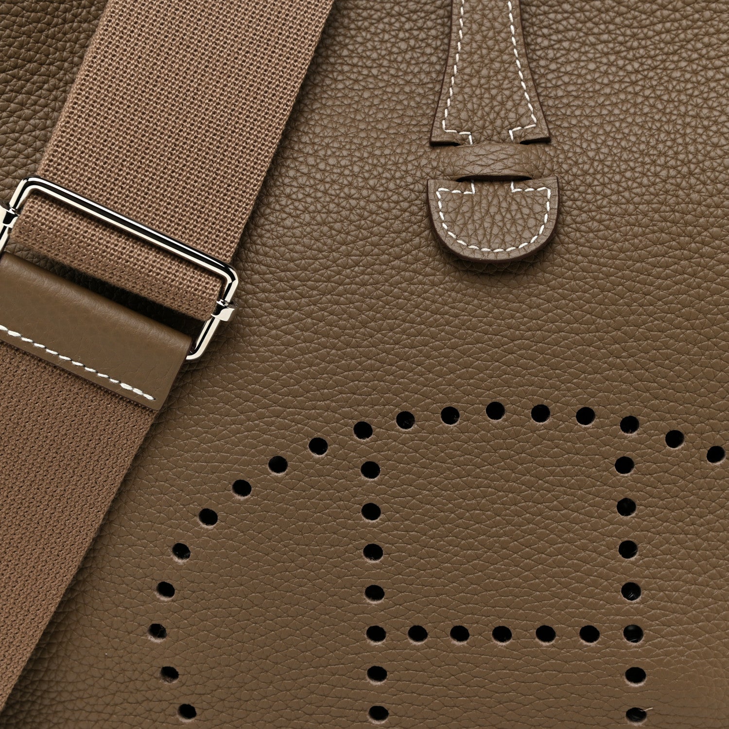 Hermes Taurillon Clemence Evelyne III PM Etoupe 6 of 9