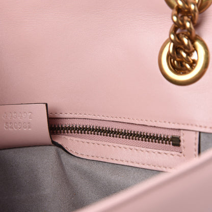 Gucci Calfskin Matelasse Small GG Marmont Shoulder Bag Perfect Pink 10 of 11