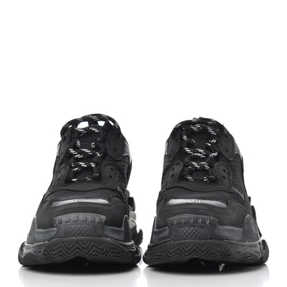 Balenciaga Fabric Mesh Womens Triple S Sneakers 38 Black 2 of 19