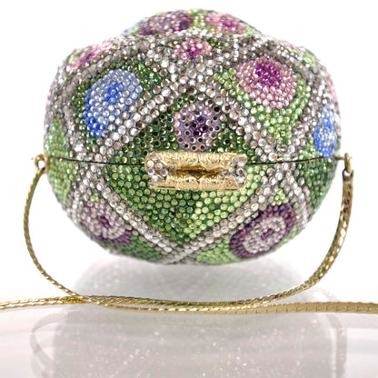 Judith Leiber Swarovski Crystal Minaudiere Clutch Bag 8 of 10