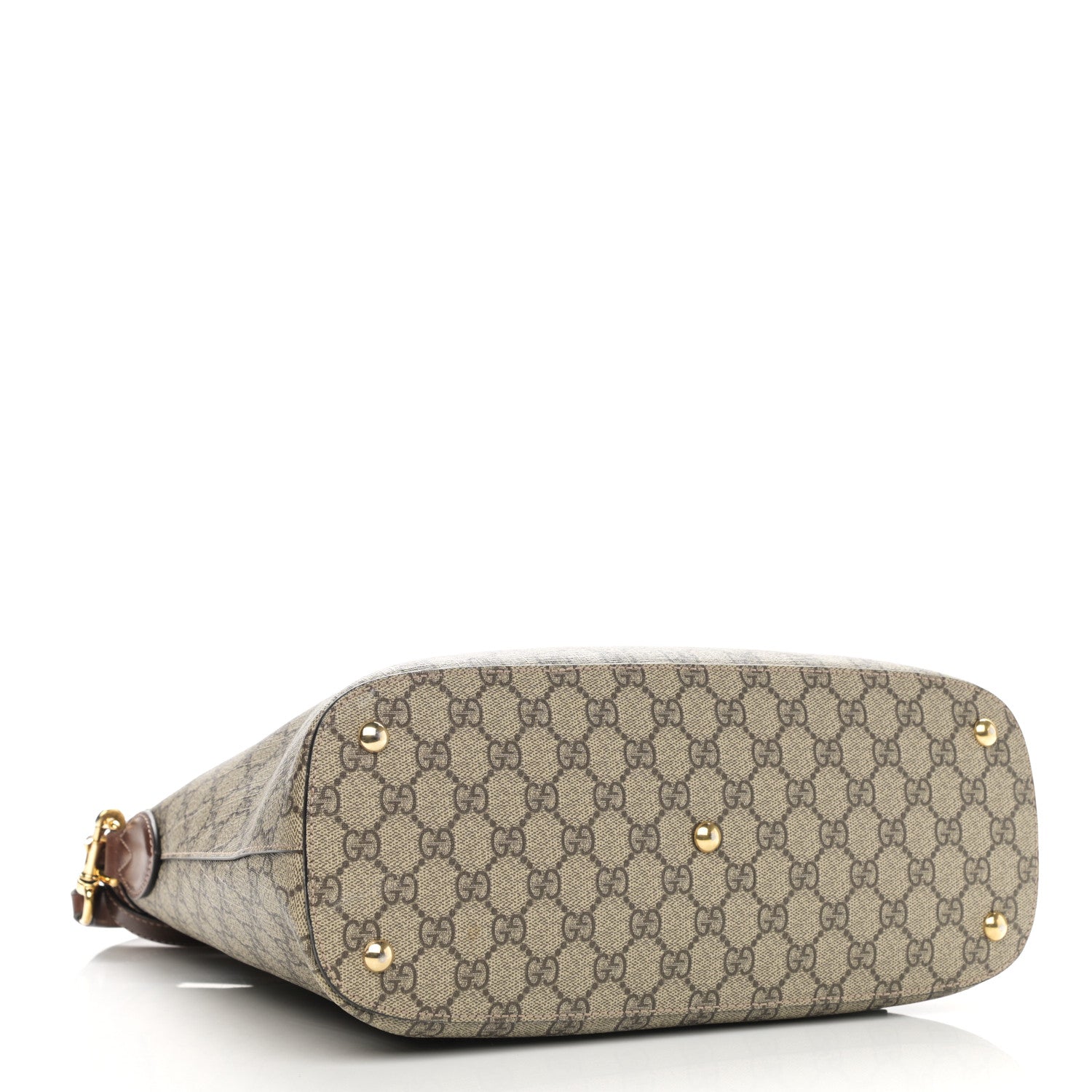 Gucci GG Supreme Monogram Linea A Hobo Brown 4 of 16