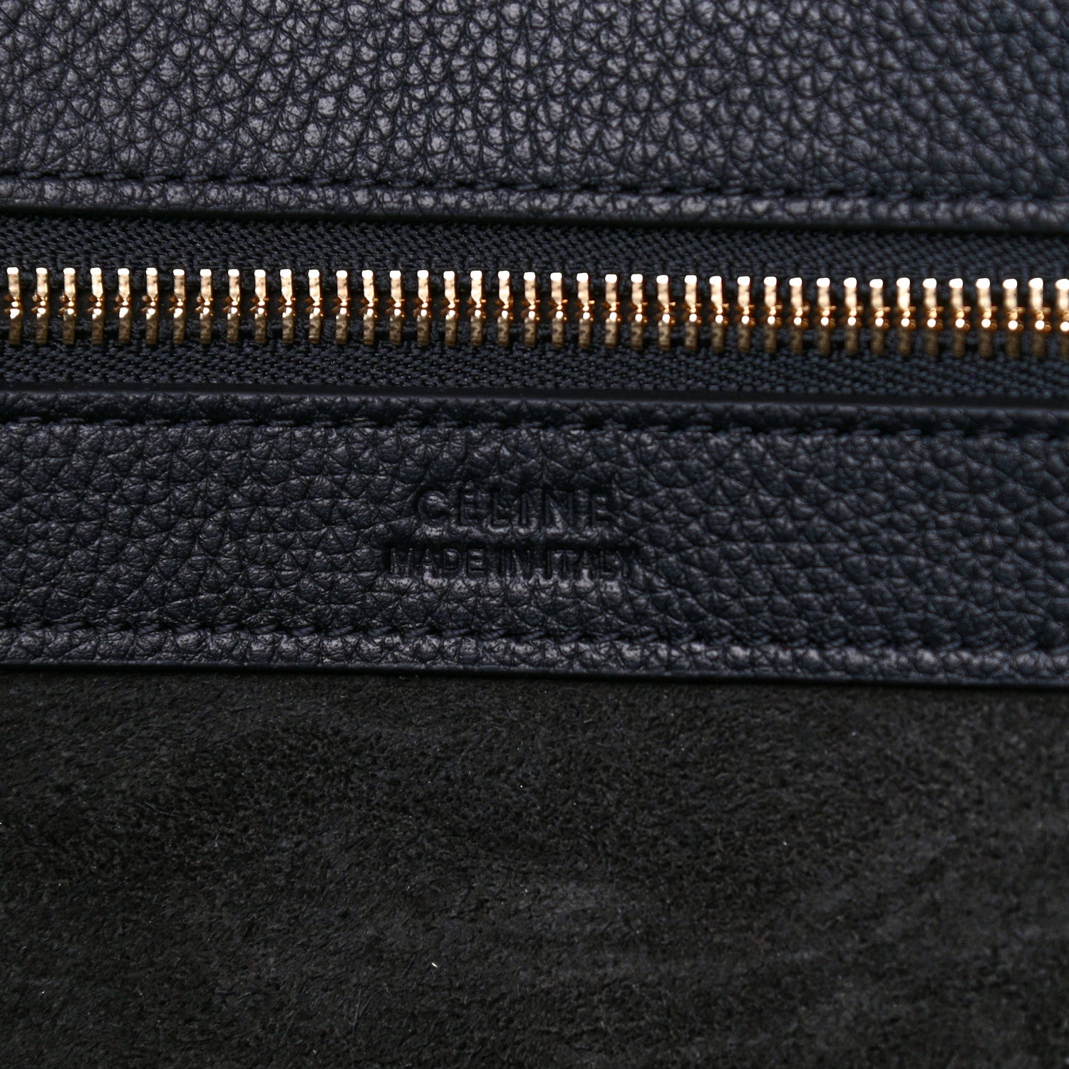 Celine Soft Grained Calfskin Small Belt Cabas Phantom Black 6 of 10