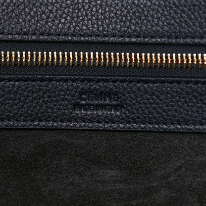 Celine Soft Grained Calfskin Small Belt Cabas Phantom Black 6 of 10