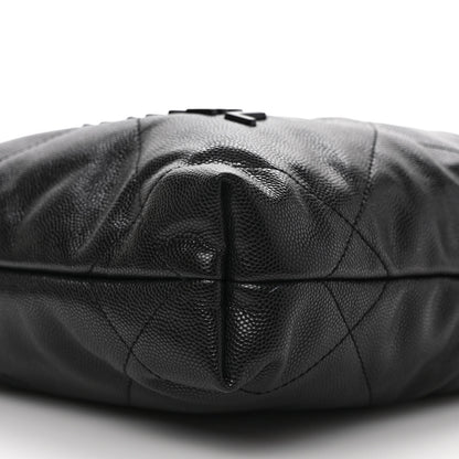 Chanel Shiny Caviar Quilted Monochrome Mini Chanel 22 Black 9 of 10