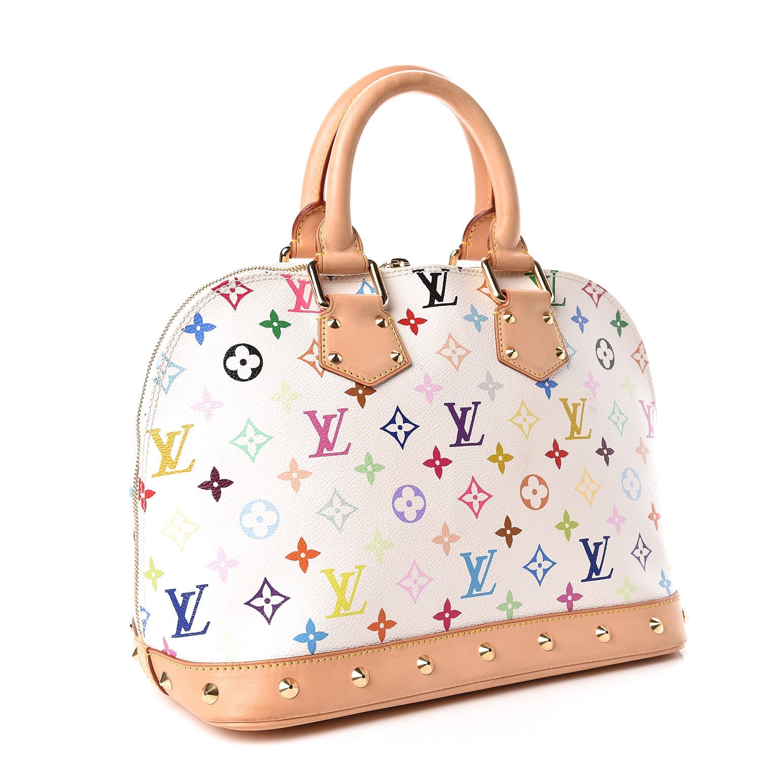 Louis Vuitton Monogram Multicolor Alma White 3 of 16