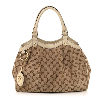 Gucci Monogram Medium Sukey Tote Off White 1 of 17