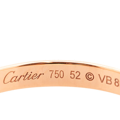 Cartier 18K Pink Gold Diamond 2.3mm D'Amour Wedding Band Ring 52 6 12 of 13