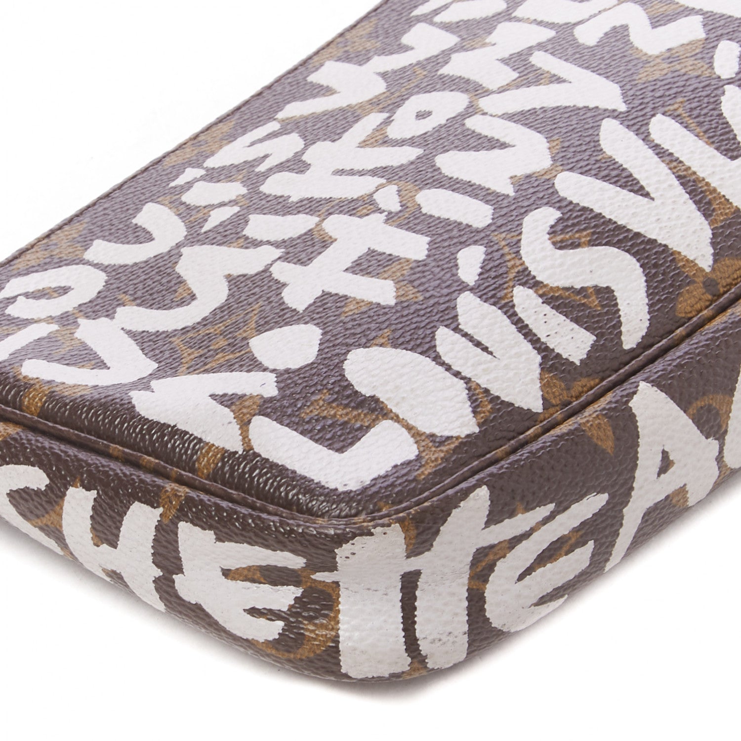 Louis Vuitton Monogram Graffiti Pochette Accessories Silver 6 of 9