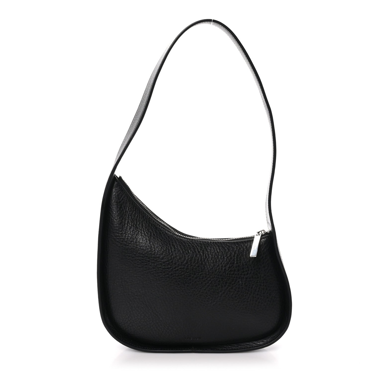 The Row Grained Calfskin Half Moon Shoulder Bag Black 1 of 11