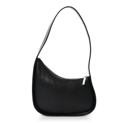 The Row Grained Calfskin Half Moon Shoulder Bag Black 1 of 11