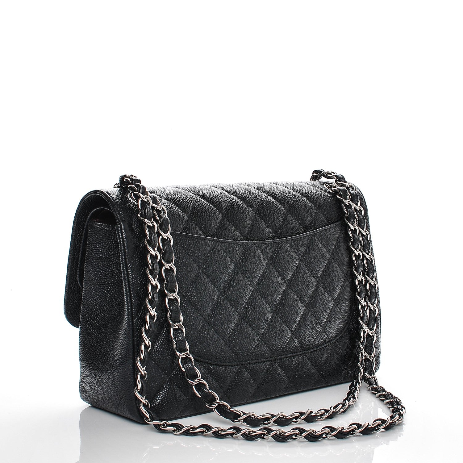 Chanel Caviar Quilted Jumbo Double Flap Black 3 of 8
