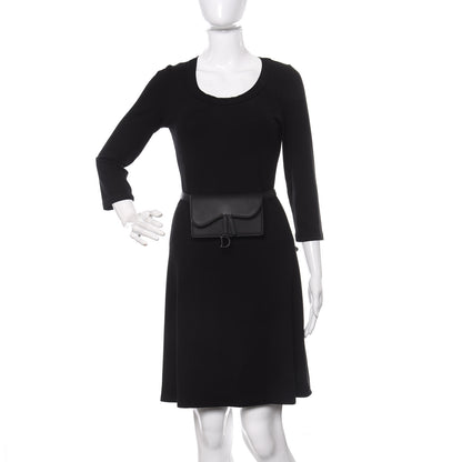 Christian Dior Ultra Matte Calfskin Saddle Belt Bag Black 2 of 9