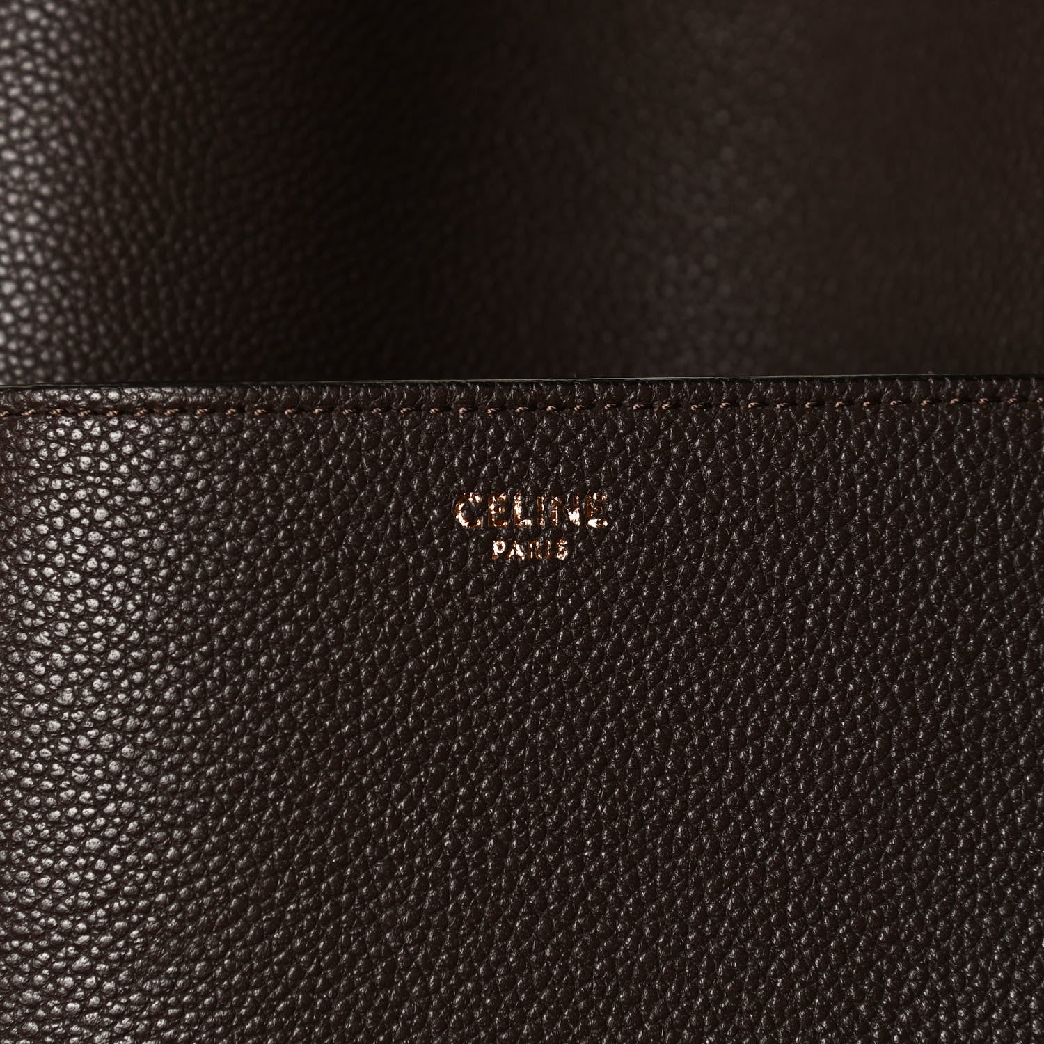 Celine Soft Grained Calfskin Sangle Bucket Bag Brown 5 of 10