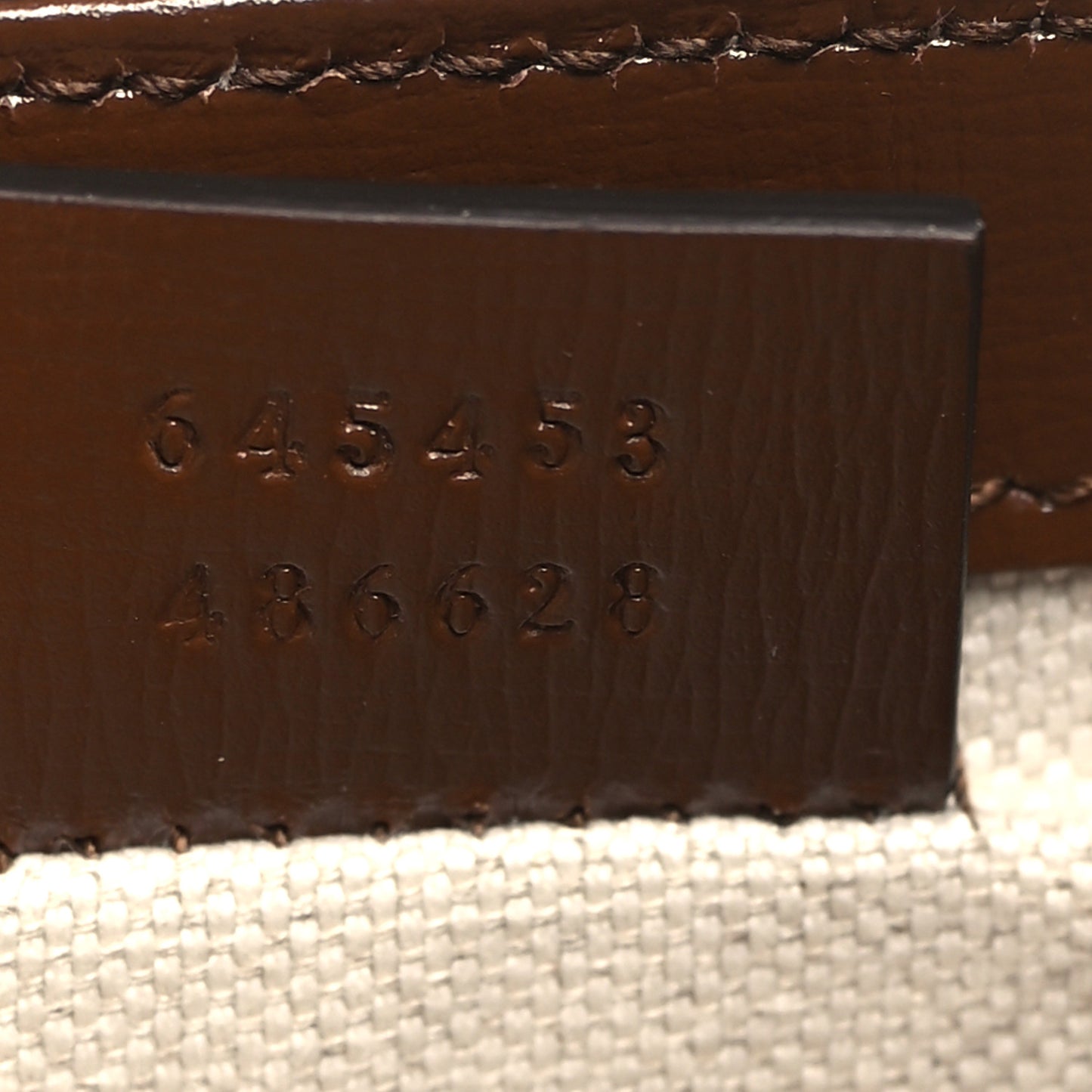 GG Supreme Monogram Azalea Calfskin Mini Horsebit 1955 Foldover Top Handle Bag Beige Ebony Brown Sugar