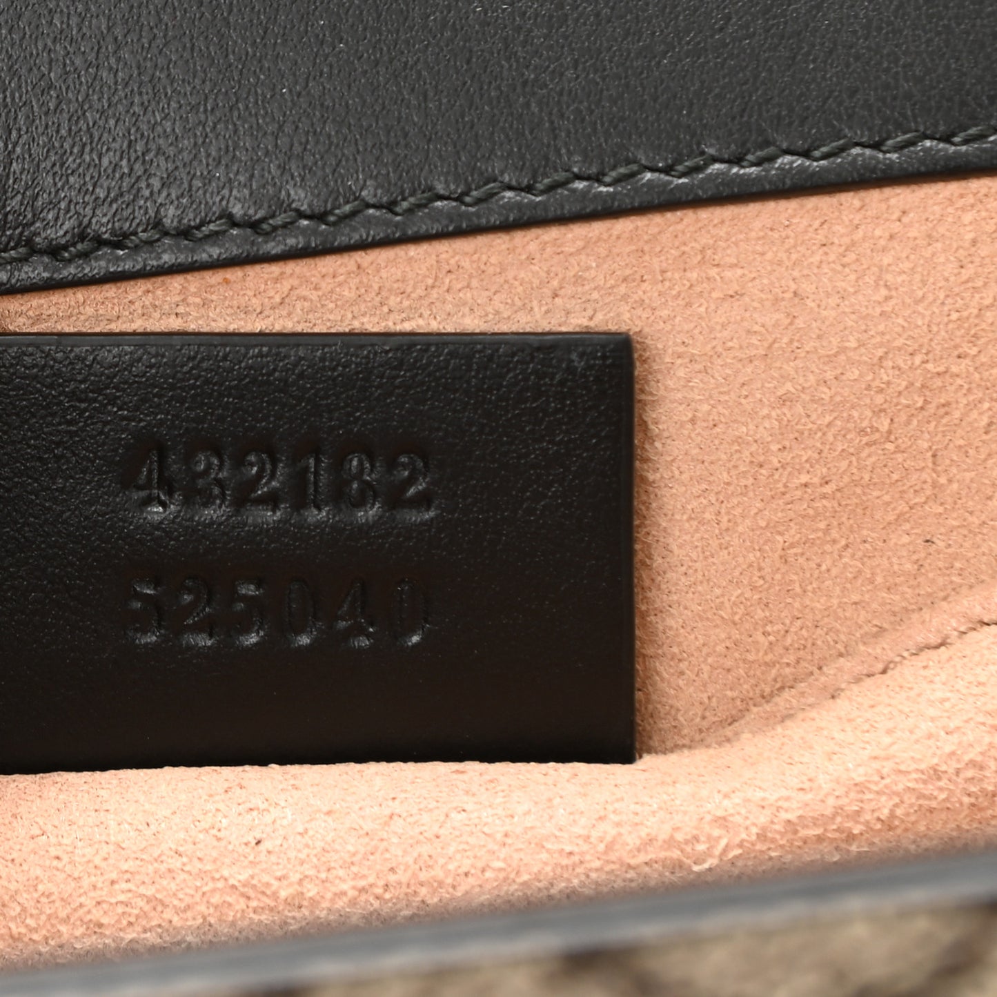 Calfskin GG Supreme Monogram Small Padlock Shoulder Bag Black Gold