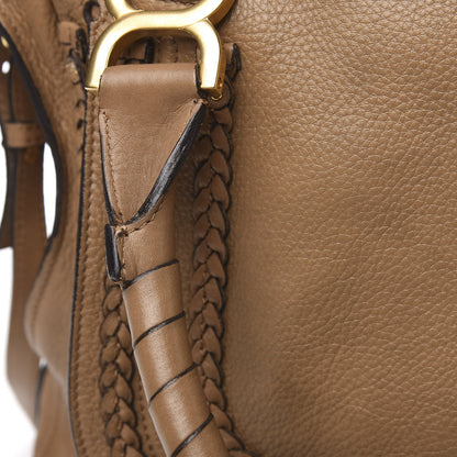 Chloe Calfskin Braided Large Marcie Satchel Nut 17 of 17