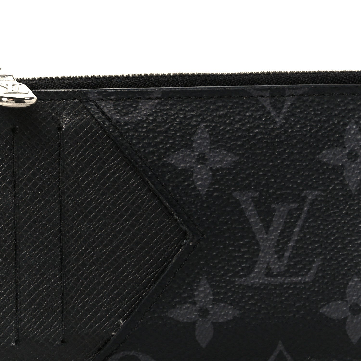 Louis Vuitton Monogram Eclipse Taiga Coin Card Holder 9 of 9