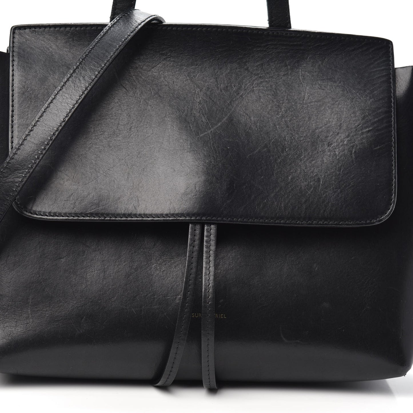 Calfskin Mini Lady Bag Black Flamma