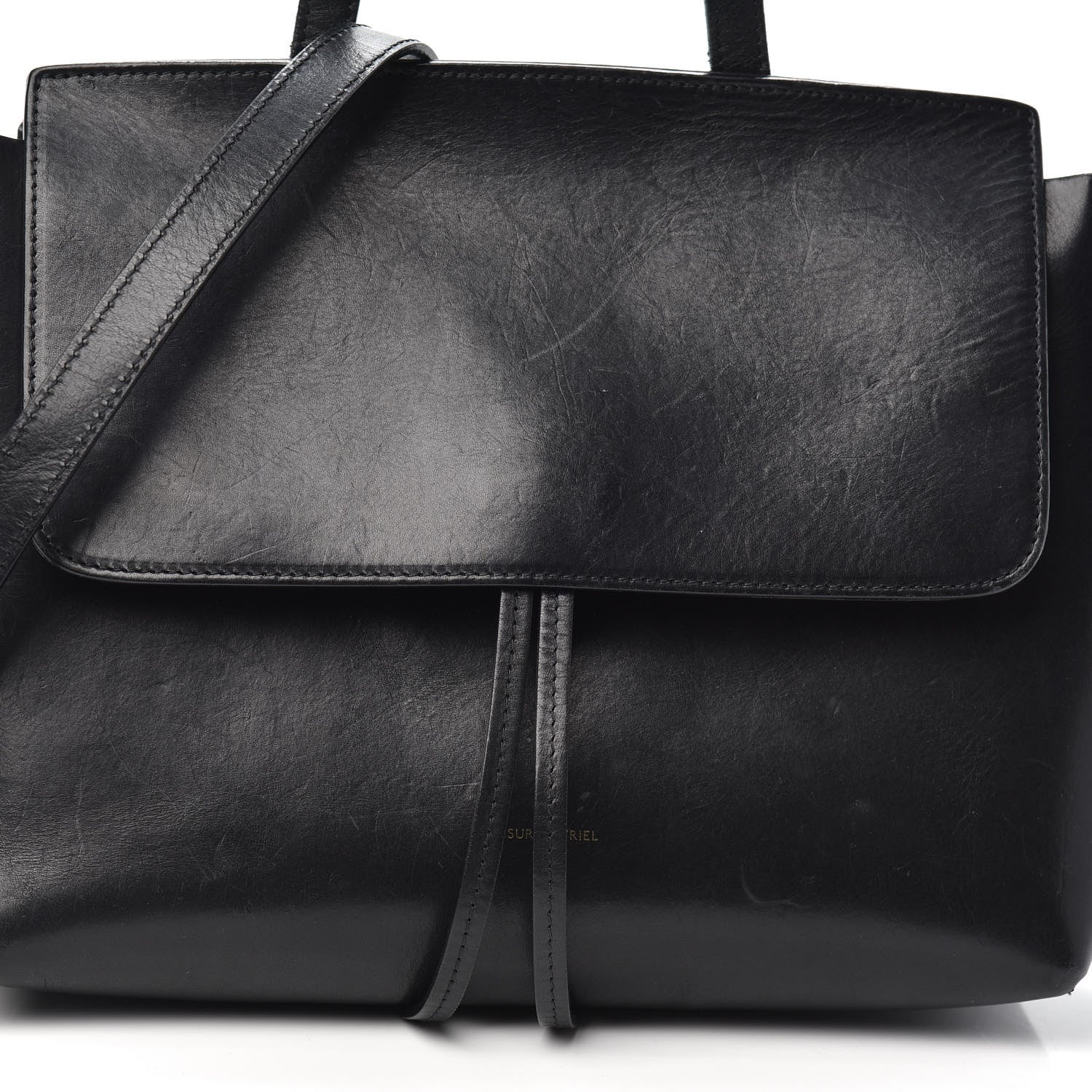 Mansur Gavriel Calfskin Mini Lady Bag Black Flamma 7 of 10