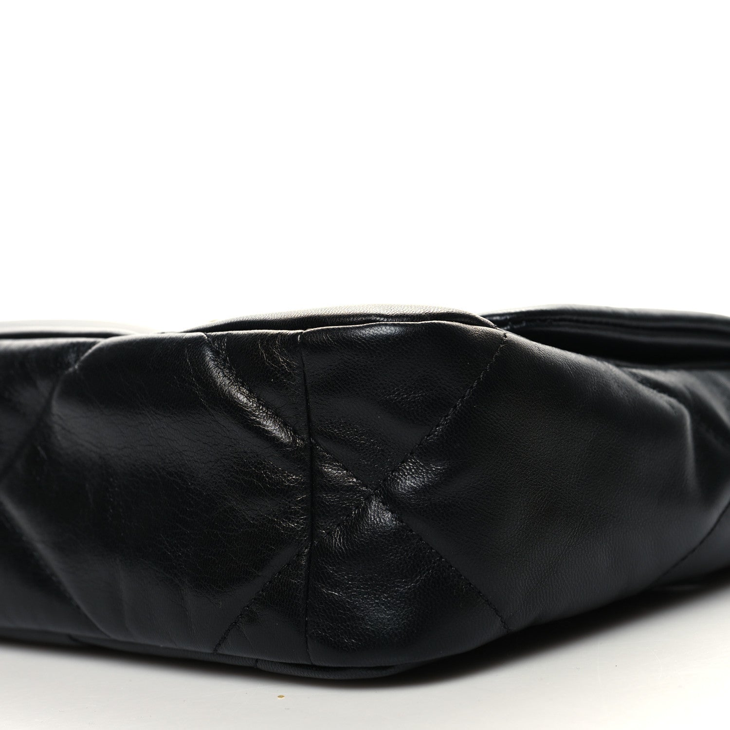 Chanel Shiny Goatskin Quilted Medium Chanel 19 Flap Black 10 of 10