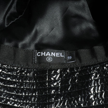 Chanel Vinyl Bucket Hat Black 59 6 of 6