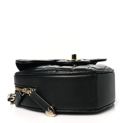 Chanel Lambskin Quilted CC In Love Heart Bag Black 4 of 9