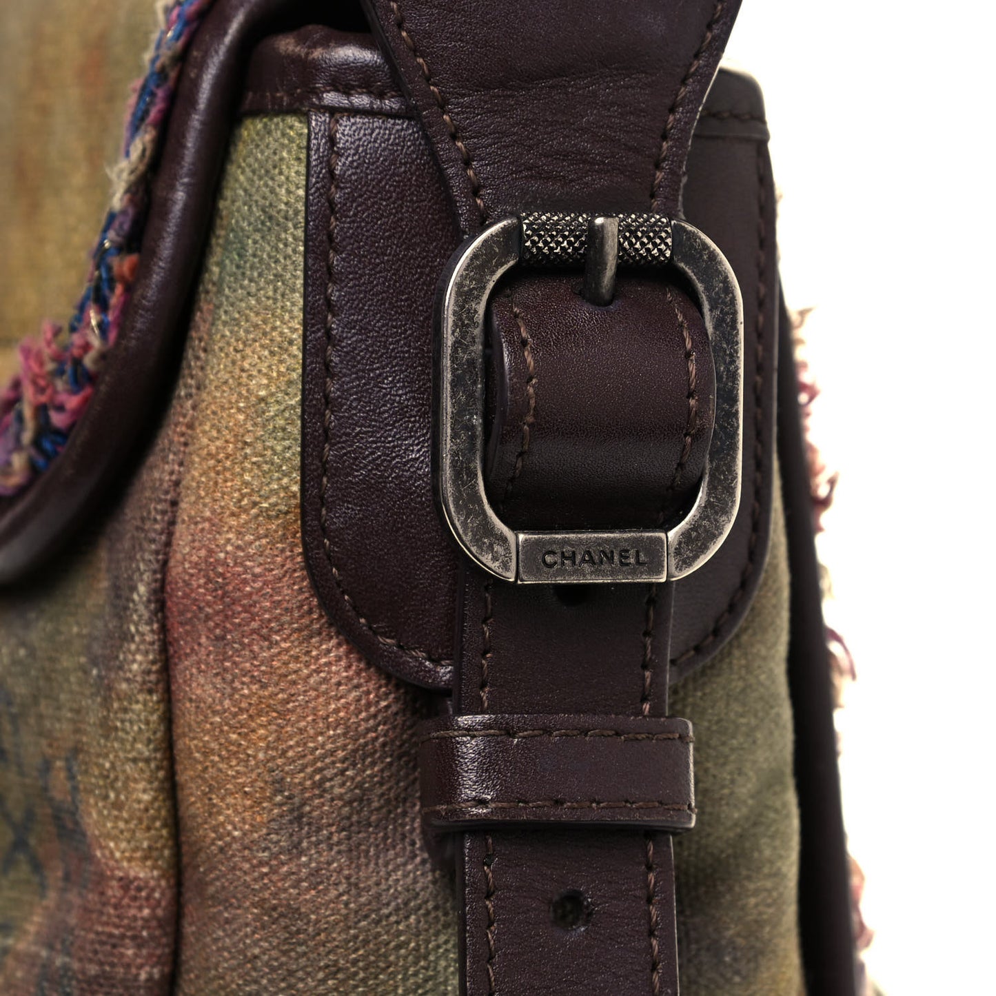 Washed Toile Graffiti On The Pavements Messenger Khaki Multicolor