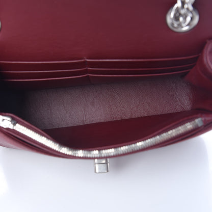Balenciaga Nylon Jacquard Diagonal Logo Small Scarf Lock Chain Shoulder Bag Rouge Bordeaux Black Beige 5 of 10